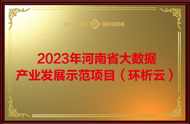 大数据产业示范项目